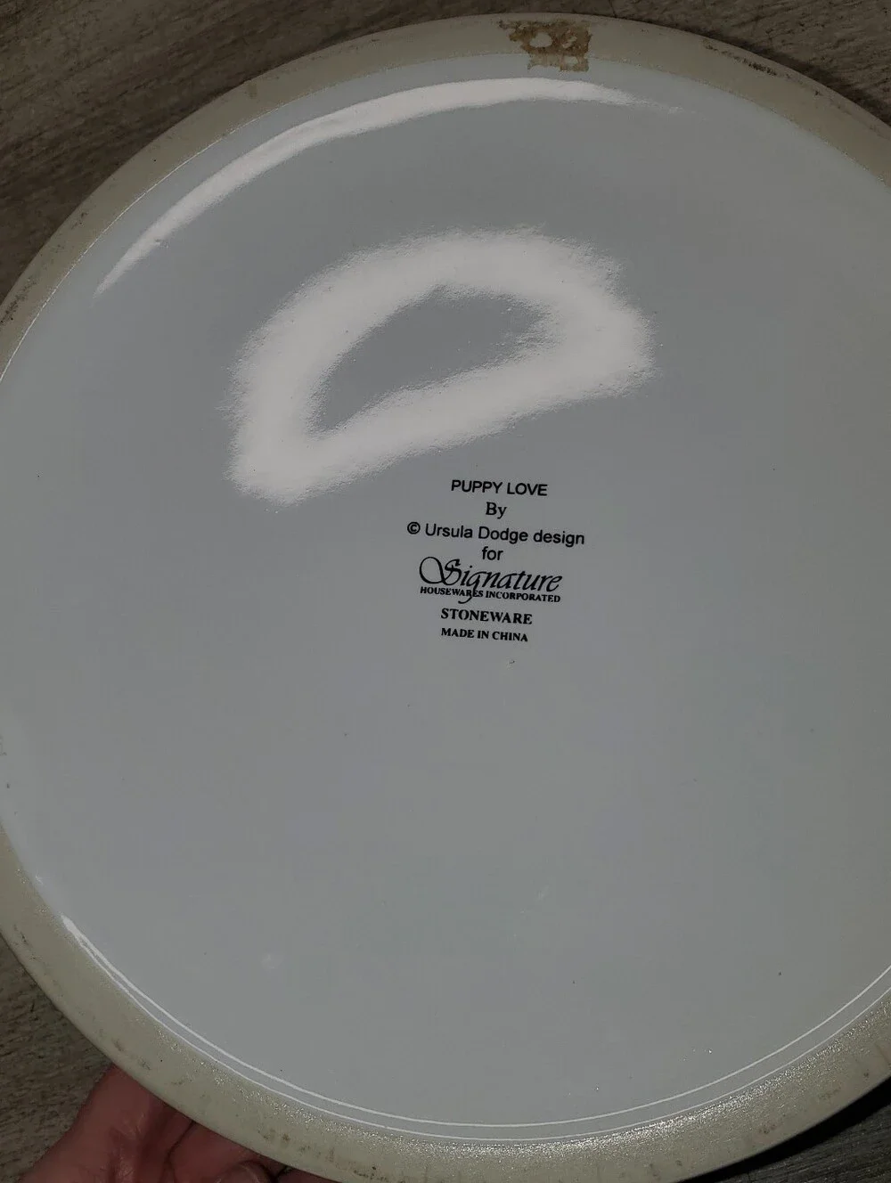 Large stonewear dog bowl 